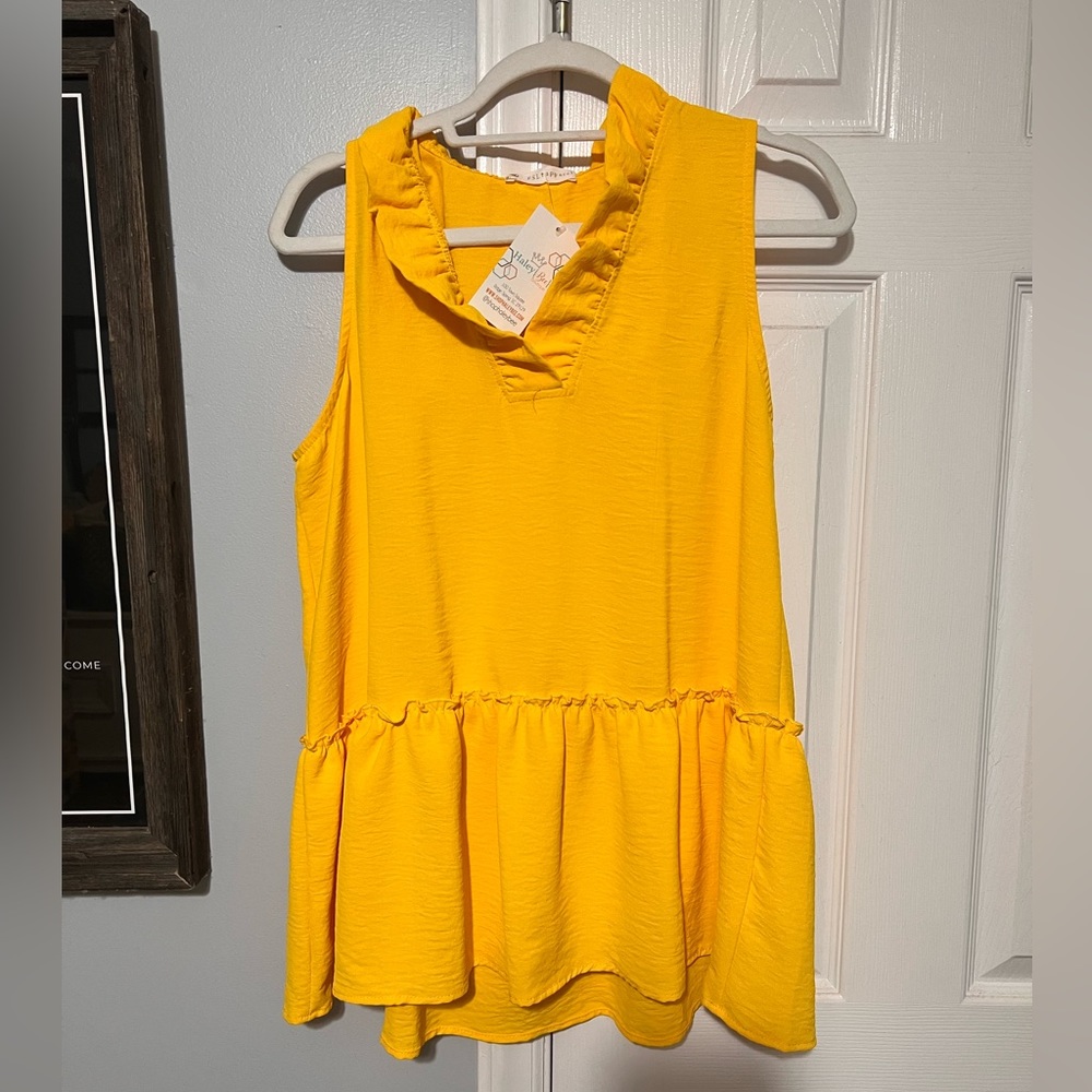 Yellow boutique blouse